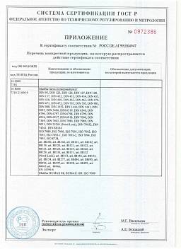 Сертификат на Винт с внутренним шестигранником кл.пр.12.9 UNC DIN 912 6
